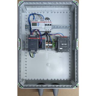 NA Schutz Box bis 75kVA, mit Absicherung 2 x B40A, 1 x B25 und Anschluss PAVE mit Ziehl EFR4001IP